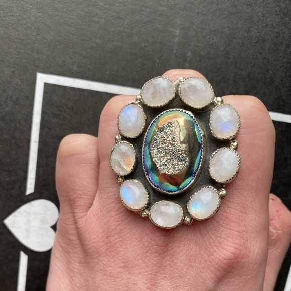 M&S Druzy and Moonstone - Picture 2 of 3